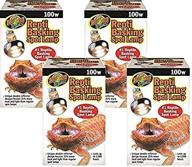 🦎 zoo med repti basking spot lamps - set of 4, 100 watt bulbs for reptiles logo