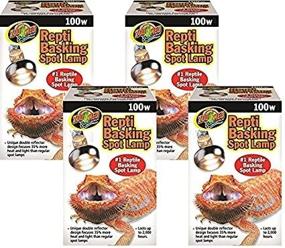 img 4 attached to 🦎 Zoo Med Repti Basking Spot Lamps - Set of 4, 100 Watt Bulbs for Reptiles