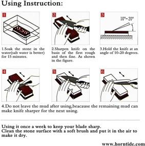 img 2 attached to 🔪 HornTide Combination Whetstone: Dual-Sided Sharpening Tool for Effective Blade Restoration