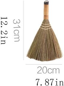 img 2 attached to Retro Nature Arbor Home MXY Soft Handmade Broom with Solid Wood Handle 🧹 - No Static Electricity Sweeping Broom 12.2 Inches Long for Sofa, Car, Corner, and More