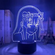 🌙 verceco 002 anime lamp night light: darling in the franxx led night lamp for kids girls логотип