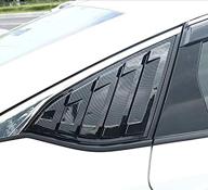 🚗 enhance your ford fusion mondeo's sporty appearance with 2x carbon fiber print quarter window scoops louvers (2013-2021) logo