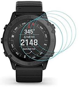 img 3 attached to 📱 Lonlonking 4-упаковка пленки полного покрытия экрана для Garmin tactix Delta Sapphire Edition - прозрачная пленка против пузырьков