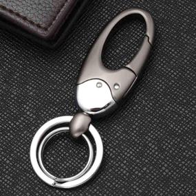 img 3 attached to 🔑 Uptsky Keychain Holder: Stylish Stainless Steel Keyrings for Organized Portability