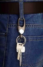 img 2 attached to 🔑 Uptsky Keychain Holder: Stylish Stainless Steel Keyrings for Organized Portability