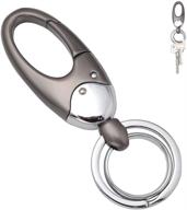 🔑 uptsky keychain holder: stylish stainless steel keyrings for organized portability logo
