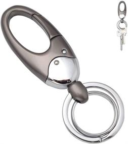 img 4 attached to 🔑 Uptsky Keychain Holder: Stylish Stainless Steel Keyrings for Organized Portability