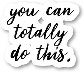 img 4 attached to Totally Sticker Inspirational Quotes Stickers Laptop Accessories