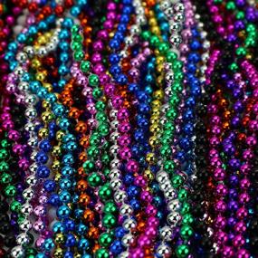 img 1 attached to Skeleteen Mardi Gras Beads Necklaces: Your Ultimate Party Accessory!