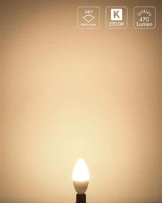 img 3 attached to 💡 Candelabra Lumens Equivalent Chandelier - Non-Dimmable Bulb