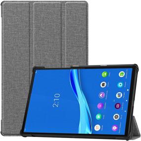 img 4 attached to Чехол ProCase для планшета Lenovo Tab M10 FHD Plus 10,3 дюйма (2020 2-го поколения): тонкий легкий Smart Cover Stand Жесткий чехол для планшета Lenovo Tab M10 Plus TB-X606F TB-X606X 10,3" FHD Tablet 2020 года выпуска, светло-серый