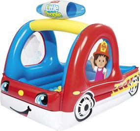 img 4 attached to 🚒 Fisher Price 93531E Fire Truck Inflatable: The Perfect Playtime Adventure!