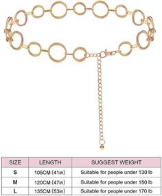 img 1 attached to BAOKELAN Ring Chain Dresses 53 1IN Women's Accessories and Belts