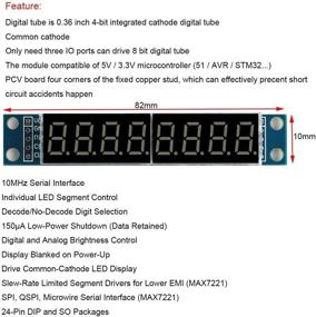 img 1 attached to DEVMO 8 Digit Segment MAX7219 Supports