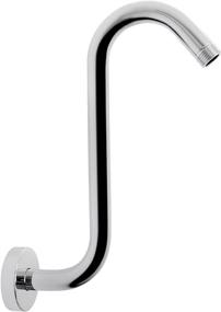 img 4 attached to 🚿 S Shaped Shower Head Riser Pipe 12 inch (Chrome) - Perfect Bathroom Accessory for an Extended Shower Experience