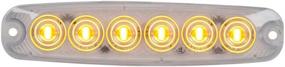 img 2 attached to GG Grand General 75861 Amber/Clear 5-1/8 Inch Ultra Thin 6 Led Light