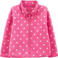 🧥 carter's simple joys toddler girls full-zip fleece jacket - warm & cozy outerwear логотип