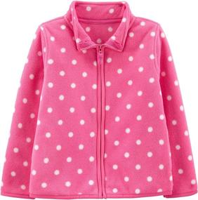 img 4 attached to 🧥 Carter's Simple Joys Toddler Girls Full-zip Fleece Jacket - Warm & Cozy Outerwear