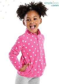 img 3 attached to 🧥 Carter's Simple Joys Toddler Girls Full-zip Fleece Jacket - Warm & Cozy Outerwear