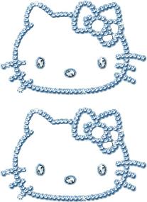 img 2 attached to 🌟 Chroma 324 Gemz Silver Hello Kitty Self-Adhesive Decal Bling Kit - 3"x 5.25" - Sparkle and Glamorize Your Space!