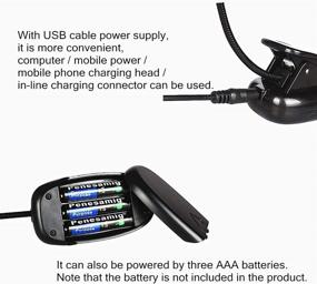 img 2 attached to 🔦 Ailenyun Double-Head Clip Light: Versatile Table, Headboard, and Computer Light with Dual Switches and Adjustable Brightness (Battery Not Included)