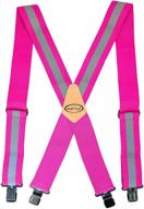 suspenders reflective adjustable webbing elastic logo