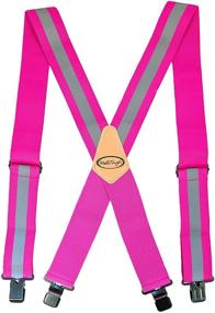 img 4 attached to Suspenders Reflective Adjustable Webbing Elastic