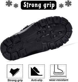 img 1 attached to AiEles Boots Waterproof Winter Outdoor Boys' Shoes in Outdoor