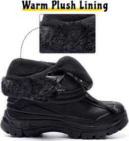 img 3 attached to AiEles Boots Waterproof Winter Outdoor Boys' Shoes in Outdoor