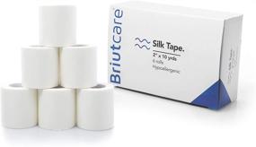 img 4 attached to 🏥 Briutcare Surgical Silk Tape - 2" x 10 Yards (6-Pack), Medical Waterproof Adhesive First Aid Tape - Hypoallergenic Fabric & Latex-Free, Ideal for Medical Use