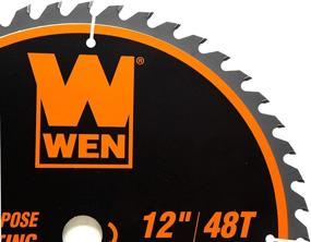 img 3 attached to 🪚 WEN BL1248: The Ultimate 12-Inch 48-Tooth Carbide-Tipped Saw Blade for Miter and Table Saws