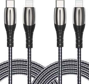 img 4 attached to ⚡ Sundix USB C to Lightning Cable - 2Pack 6ft MFi Certified iPhone Fast Charger - Compatible with iPhone 12/11/XS/XR - Nylon Braided Cables