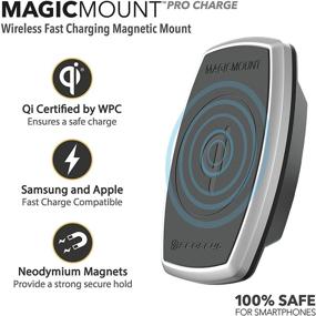 img 2 attached to 📱 SCOSCHE MPQ2OH-XTSP Magnetic Phone Mount Charger for Mobile Devices - MagicMount