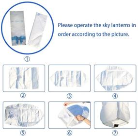img 2 attached to 🏮 10 Pack LHOSCZZ Chinese Sky Lanterns - Biodegradable & Eco-Friendly | Perfect for Weddings, Celebrations, Memorial Ceremonies, Birthdays & Festivals