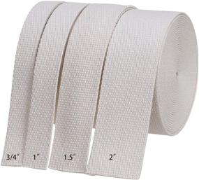 img 1 attached to 👀 COTOWIN 0.75" Wide Thick Heavy Cotton Webbing, 6 Yards (Natural, 0.75")