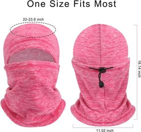 img 3 attached to 🧣 mysuntown Winter Ski Mask for Women and Men - Balaclava Face Mask for Cold Weather