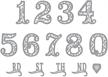 spellbinders shapeabilities filigree numbers etched logo