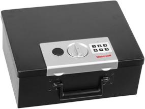 img 1 attached to 🔒 HONEYWELL 6108 Fire Resistant Steel Security Safe Box: Digital Lock, 0.26-Cubic Feet, Black