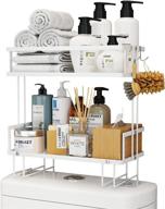 bathroom spacesaver organizing shampoos drilling furniture logo