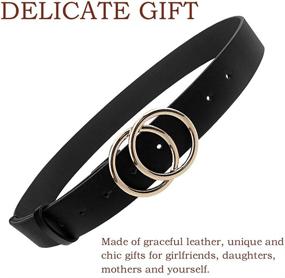 img 2 attached to Stylish Udekit Womens Leather Double Pieces: Essential Women's Accessories