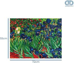 img 2 attached to 🖌️ Impressionist Beauty: Needleart World Irises (Van Gogh) Diamond Embroidery Kit