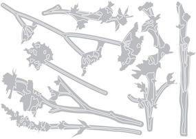 img 3 attached to 🌸 Sizzix 661190 Набор штампов Wildflowers Thinlits от Тима Холтца: Откройте для себя красоту природы, состоящую из 7/шт