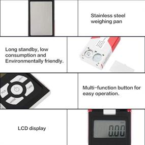 img 1 attached to 📏 200g/0.01g Digital Pocket Scale - Portable High Precision Jewelry Weight Scale with LCD Display - Ideal for Jewellery, Drugs, Coffee, Diamonds