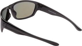 img 1 attached to 🕶️ Large Black Fisherman Eyewear Striper Sunglasses with Polarized Blue Mirror Lens