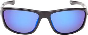 img 3 attached to 🕶️ Large Black Fisherman Eyewear Striper Sunglasses with Polarized Blue Mirror Lens