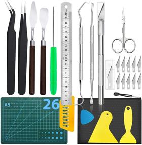 img 4 attached to 🌿 Weeding Tools 26 Pack Craft Weeding Tools Kit for Vinyl, Silhouettes, Cameos, Cutting, and Lettering