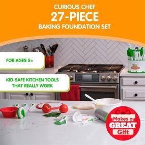 img 3 attached to 👩 Discover Curious Chef Children's 27-Piece Foundation Set for Budding Chefs