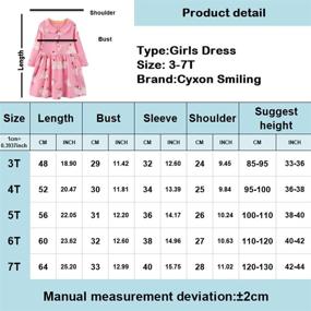 img 3 attached to Cyxon Smiling Clothes: Stylish Autumn Clothing and Dresses for Girls aged 3-8 Years