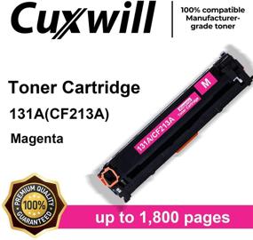 img 3 attached to 🖨️ Cuxwill Compatible Toner Cartridge Replacement for HP 131A CF213A - Magenta, Works with Laserjet Pro 200 Color M251nw, MFP M276nw