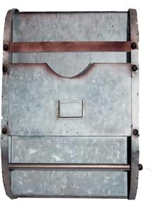 img 3 attached to 🏭 Galvanized Metal Industrial Nameplate Bathroom Organizer